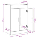 vidaXL Fürdőszoba Mosogató Alatti Szekrény Antik Fa 56 x 37,5 x 81 cm