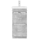 vidaXL Fürdőszobai pult mosdóval Betonszürke 42 x 40 x 84,5 cm