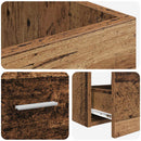 vidaXL Fürdőszobai pult mosdóval Antik Fa 42 x 40 x 84,5 cm Szerelt Fa