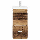 vidaXL Fürdőszobai pult mosdóval Antik Fa 42 x 40 x 84,5 cm Szerelt Fa