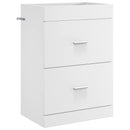 vidaXL Fürdőszoba Mosogató Alatti Szekrény Fehér 56 x 37,5 x 81 cm