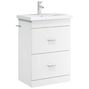 vidaXL Fürdőszoba Mosogató Alatti Szekrény Fehér 56 x 37,5 x 81 cm