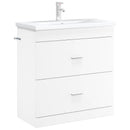 vidaXL Fürdőszoba Mosogató Alatti Szekrény Fehér 78,5 x 37,5 x 81 cm