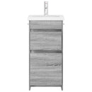 vidaXL Fürdőszobai pult mosdóval Szürke Sonoma 42 x 40 x 84,5 cm