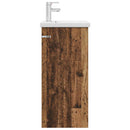 vidaXL Fürdőszobai pult mosdóval Antik Fa 42 x 40 x 84,5 cm Szerelt Fa