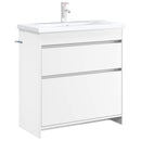 vidaXL Fürdőszoba Mosogató Alatti Szekrény Fehér 78,5 x 37,5 x 81 cm