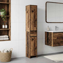 vidaXL Fürdőszoba Székény Antik Fa 30 x 33 x 190 cm Szerelt Fa