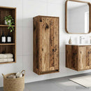 vidaXL Falat rögzítő mosdó szekrény Antik Fa 35 x 20 x 81 cm