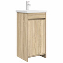 vidaXL Fürdőszobai pult mosdóval Sonoma Tölgy 42 x 40 x 84,5 cm