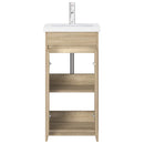 vidaXL Fürdőszobai pult mosdóval Sonoma Tölgy 42 x 40 x 84,5 cm