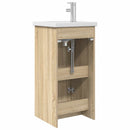 vidaXL Fürdőszobai pult mosdóval Sonoma Tölgy 42 x 40 x 84,5 cm