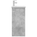 vidaXL Fürdőszobai pult mosdóval Betonszürke 42 x 40 x 84,5 cm
