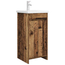 vidaXL Fürdőszobai pult mosdóval Antik Fa 42 x 40 x 84,5 cm Szerelt Fa