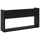 vidaXL Magazin állvány polcokkal Fekete tölgy 60 x 12 x 30 cm Faanyag