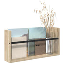 vidaXL Magazin állvány Sonoma tölgy 60 x 12 x 30 cm Szerelt Fa
