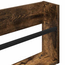 vidaXL Magazin állvány 2 db Füstölt tölgy 60 x 12 x 30 cm Szerelt Fa