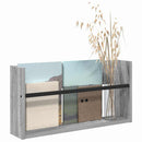 vidaXL Magazin állvány polcokkal Szürke Sonoma 60 x 12 x 30 cm Faanyag