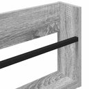 vidaXL Magazin állvány 2 pcs Szürke Sonoma 60 x 12 x 30 cm Faanyag