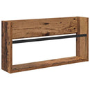 vidaXL Magazin állvány polcokkal 2 pcs Öreg fa 60 x 12 x 30 cm Faanyag
