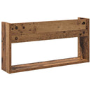 vidaXL Magazin állvány polcokkal 2 pcs Öreg fa 60 x 12 x 30 cm Faanyag
