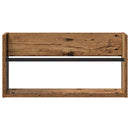 vidaXL Magazin állvány polcokkal 2 pcs Öreg fa 60 x 12 x 30 cm Faanyag