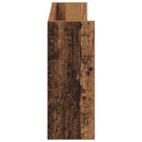 vidaXL Magazin állvány polcokkal 2 pcs Öreg fa 60 x 12 x 30 cm Faanyag