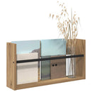 vidaXL Magazin állvány polcokkal Artisan tölgy 60 x 12 x 30 cm Faanyag
