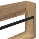 vidaXL Magazin állvány 2 pcs Artisan tölgy 60 x 12 x 30 cm Faanyag