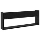vidaXL Magazin állvány polcokkal Fekete tölgy 80 x 12 x 30 cm Faanyag