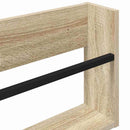 vidaXL Magazin állvány polcokkal Sonoma tölgy 80 x 12 x 30 cm Faanyag
