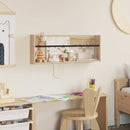 vidaXL Magazin állvány polcokkal Sonoma tölgy 80 x 12 x 30 cm Faanyag