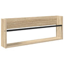 vidaXL Magazin állvány polcokkal Sonoma tölgy 80 x 12 x 30 cm Faanyag