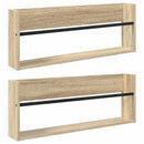 vidaXL Magazin állvány 2 pcs Sonoma tölgy 80 x 12 x 30 cm Faanyag