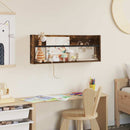 vidaXL Magazin állvány polcokkal Füstölt tölgy 80 x 12 x 30 cm Faanyag
