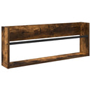 vidaXL Magazin állvány polcokkal Füstölt tölgy 80 x 12 x 30 cm Faanyag