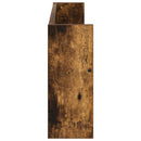 vidaXL Magazin állvány polcokkal Füstölt tölgy 80 x 12 x 30 cm Faanyag