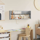 vidaXL Magazin állvány polcokkal Szürke Sonoma 80 x 12 x 30 cm Faanyag