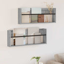 vidaXL Magazin állvány 2 pcs Szürke Sonoma 80 x 12 x 30 cm Faanyag