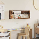 vidaXL Magazin állvány polcokkal Öreg fa 80 x 12 x 30 cm Faanyag