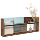 vidaXL Magazin állvány polcokkal Öreg fa 80 x 12 x 30 cm Faanyag