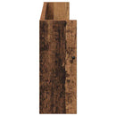 vidaXL Magazin állvány polcokkal 2 pcs Öreg fa 80 x 12 x 30 cm Faanyag