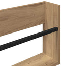vidaXL Magazin állvány Artisan tölgy 80 x 12 x 30 cm Szerelt Fa