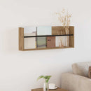 vidaXL Magazin állvány Artisan tölgy 80 x 12 x 30 cm Szerelt Fa