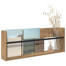 vidaXL Magazin állvány Artisan tölgy 80 x 12 x 30 cm Szerelt Fa