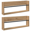 vidaXL Magazin állvány 2 pcs Artisan tölgy 80 x 12 x 30 cm Faanyag