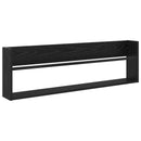 vidaXL Magazin állvány polcokkal Fekete tölgy 100 x 12 x 30 cm Faanyag