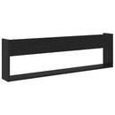 vidaXL Magazin állvány 2 pcs Fekete tölgy 100 x 12 x 30 cm Faanyag
