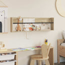 vidaXL Magazin állvány polcokkal Sonoma tölgy 100 x 12 x 30 cm Faanyag
