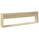 vidaXL Magazin állvány polcokkal Sonoma tölgy 100 x 12 x 30 cm Faanyag