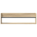 vidaXL Magazin állvány 2 pcs Sonoma tölgy 100 x 12 x 30 cm Faanyag